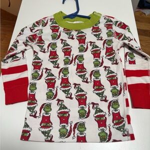 Hanna Andersson Grinch Pajama Set - Red, Green, White 2T 85cm